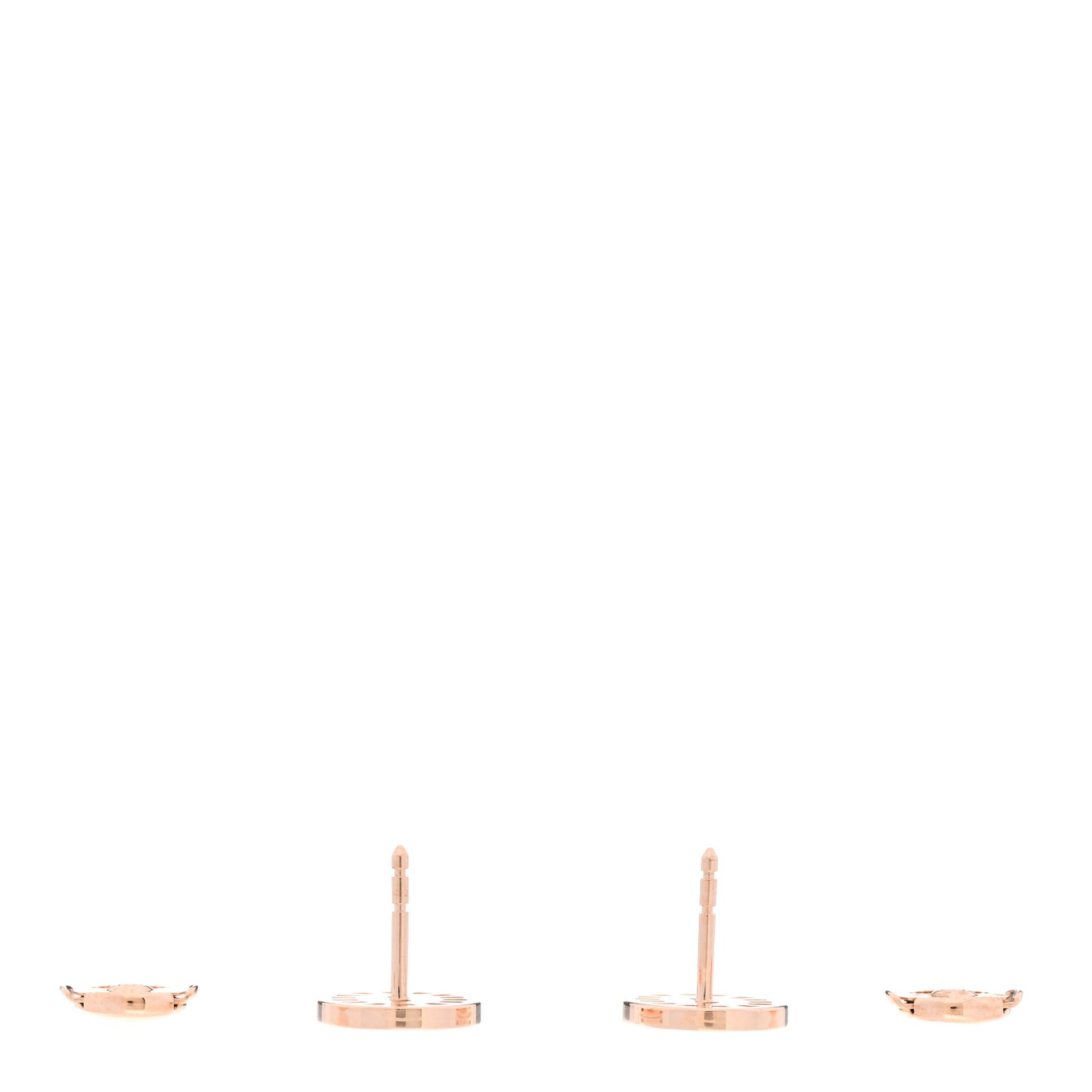 18K Rose Gold Diamond Chaine d'Ancre Divine Stud Earrings