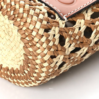 Loewe Calfskin Raffia Paulas Ibiza Bucket Bag Natural Tan 7 of 7