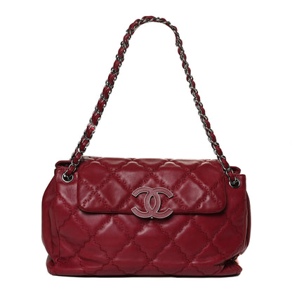 Chanel Calfskin Double Stitch Large Hamptons Flap Bag 1 of 10