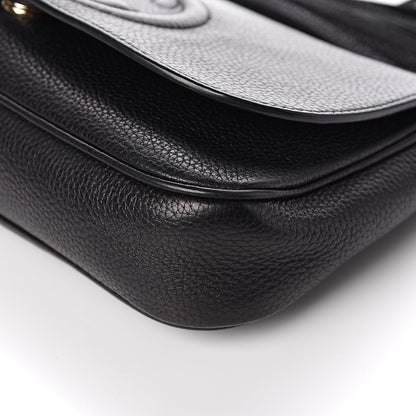 Gucci Pebbled Calfskin Medium Soho Flap Crossbody Black 9 of 10