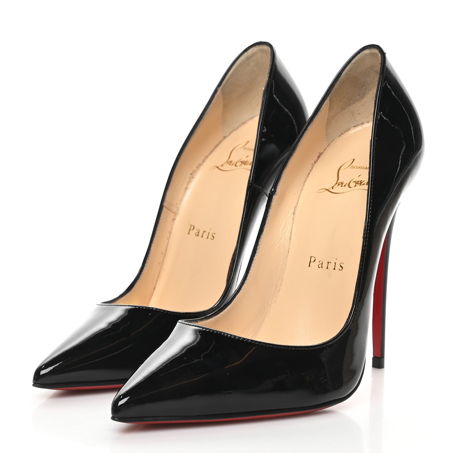 Christian Louboutin Patent So Kate Pumps 36 Black 3 of 9