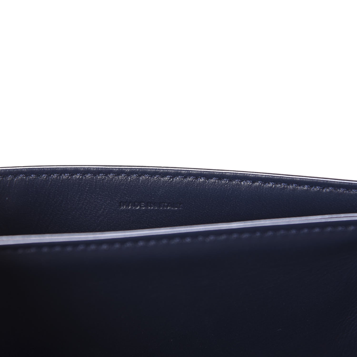 Celine Shiny Calfskin Teen Triomphe Dark Blue 10 of 11