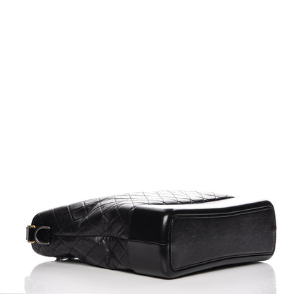 Chanel Aged Calfskin Quilted Large Gabrielle Hobo Black 4 of 13