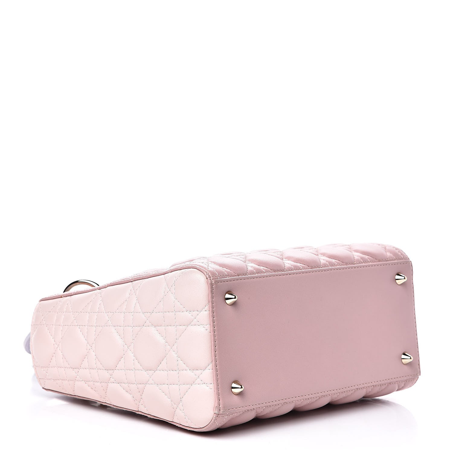 Christian Dior Lambskin Cannage Medium Tri-Color Lady Dior Rose Pale 4 of 14