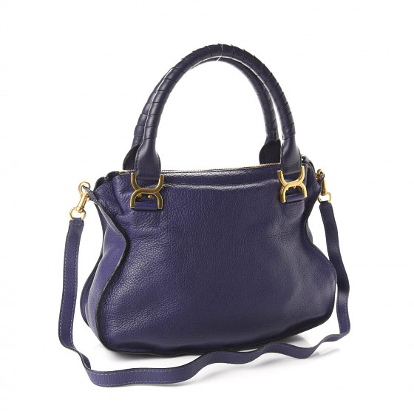 Chloe Calfskin Medium Marcie Satchel Storm Blue 3 of 10
