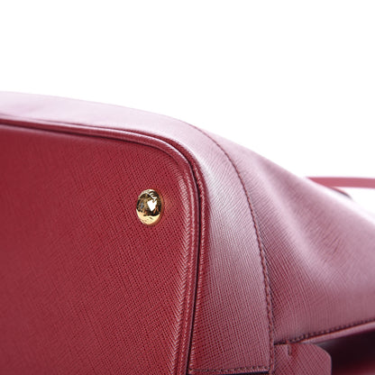 Prada Saffiano Lux Open Promenade Tote Cherry 10 of 16