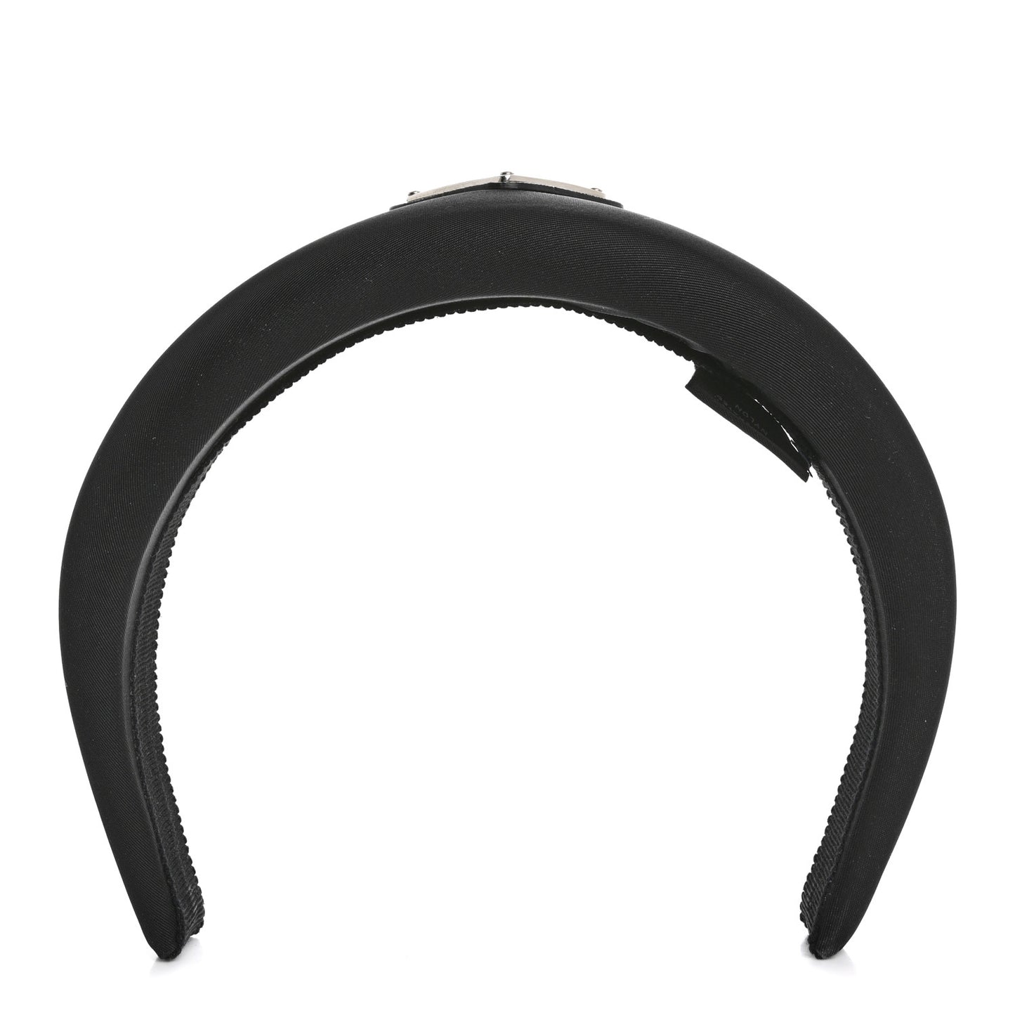 Re-Nylon Metal Triangle Logo Headband Black