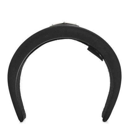Prada Re-Nylon Metal Triangle Logo Headband Black 1 of 6