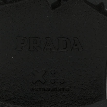 Prada Foam Rubber Triangle Logo Monolith 55mm Cage Sandals 39 Black 7 of 11
