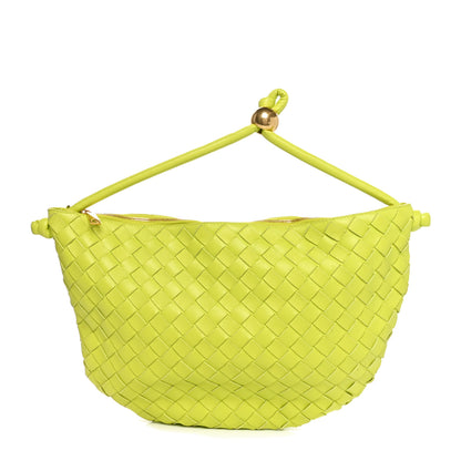 Bottega Veneta Nappa Intrecciato Medium Turn Pouch Acid Kiwi 1 of 9