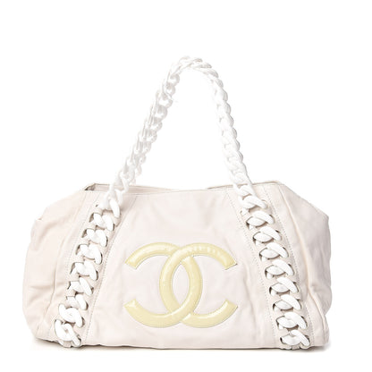 Chanel Calfskin Modern Chain Tote White 1 of 10