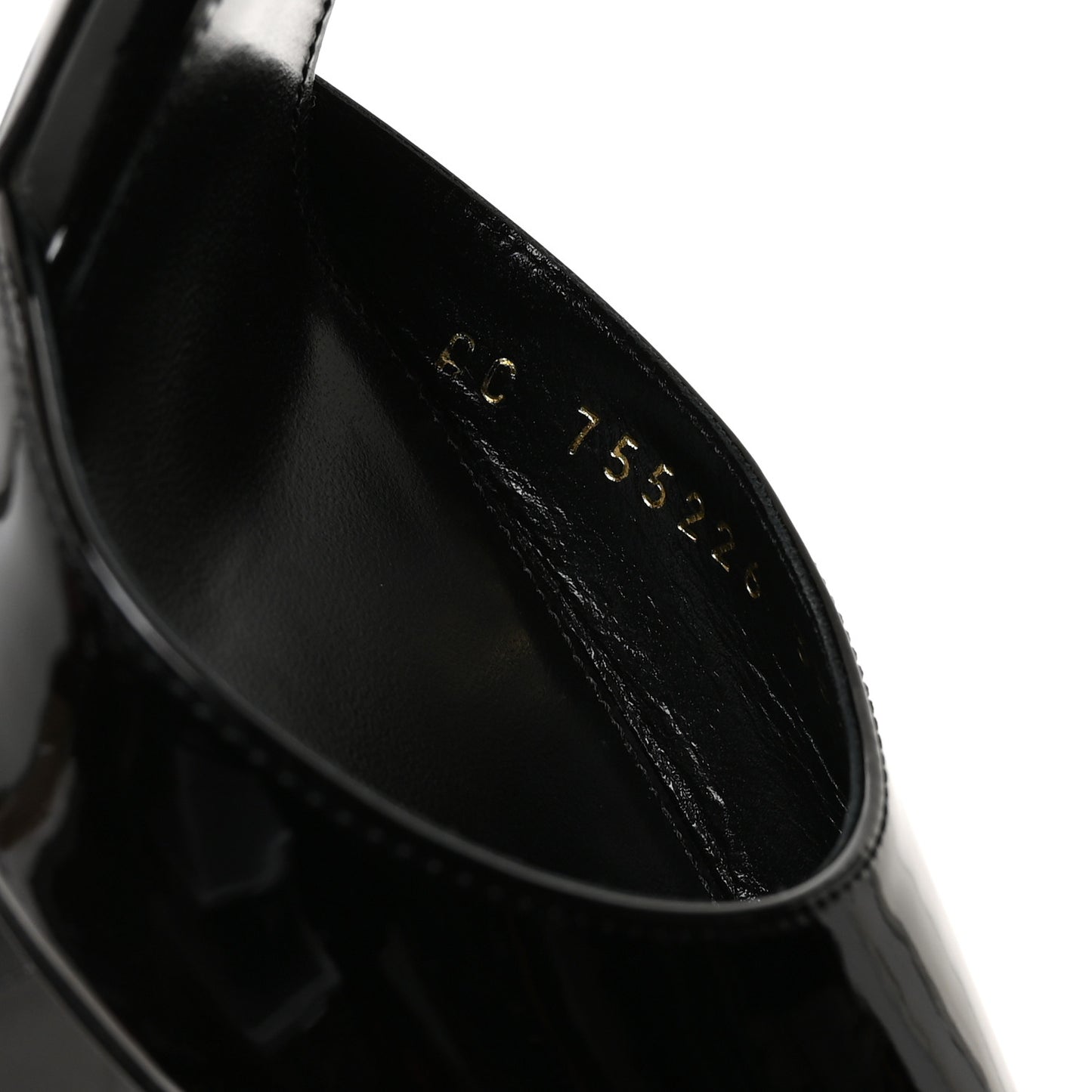 Vernice Grupy Avenue 110 Ankle Strap Pointed Pumps 38.5 Black
