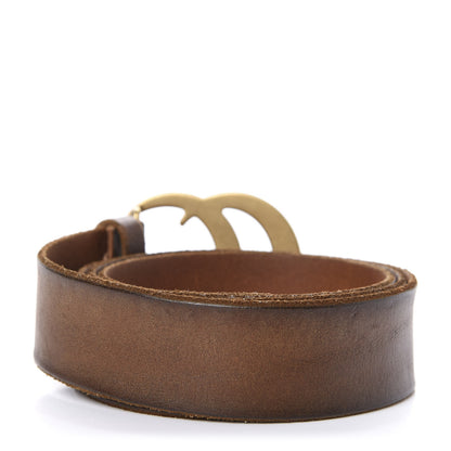 Gucci Faded Calfskin Double G 40mm Belt 105 42 Cuir 2 of 4