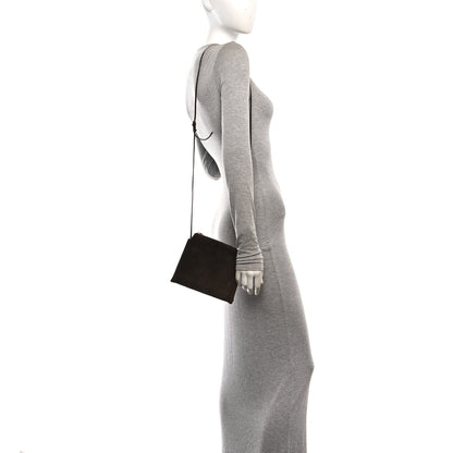 The Row Suede Calfskin Mini Nu Twin Bag Mocha 2 of 9