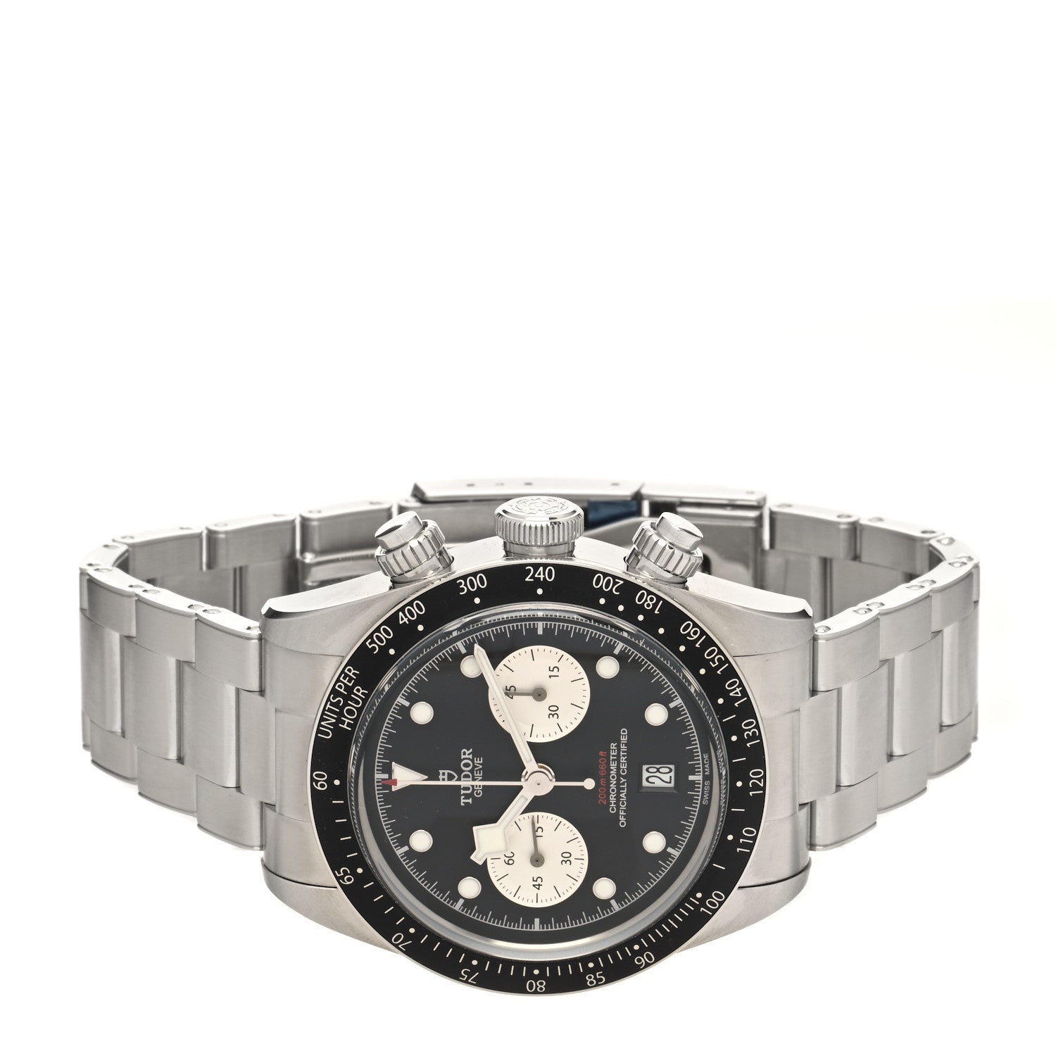 TUDOR Stainless Steel 41mm Black Bay Chronograph Reverse Panda Automatic Watch Black 79360N 2 of 5