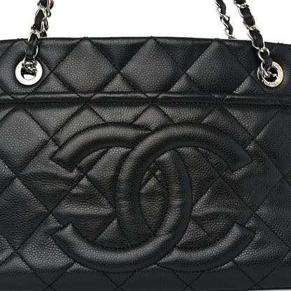 Chanel Caviar Quilted CC Timeless Soft Tote Black 9 of 11