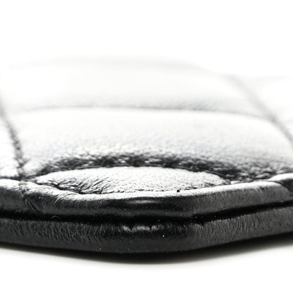 Chanel Lambskin Quilted Lanyard Card Holder On Chain Black 9 of 10