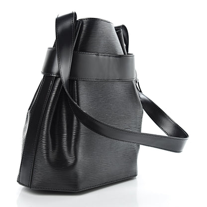 Louis Vuitton Epi Sac D'Epaule Black 3 of 9