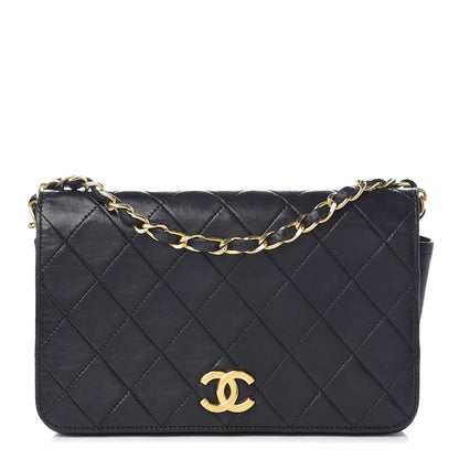 Chanel Lambskin Quilted Small Single Flap Bag Black 1 of 8
