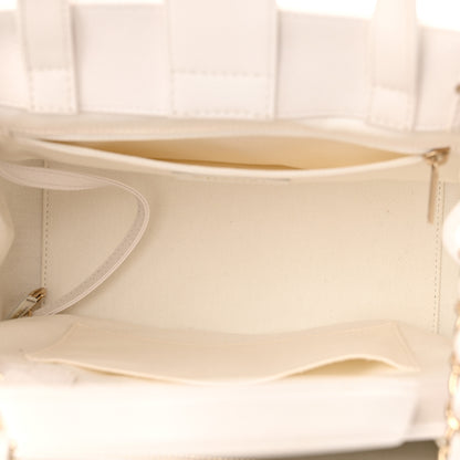 Chanel Caviar Quilted Small Business Affinity Shopping Bag White 5 of 13