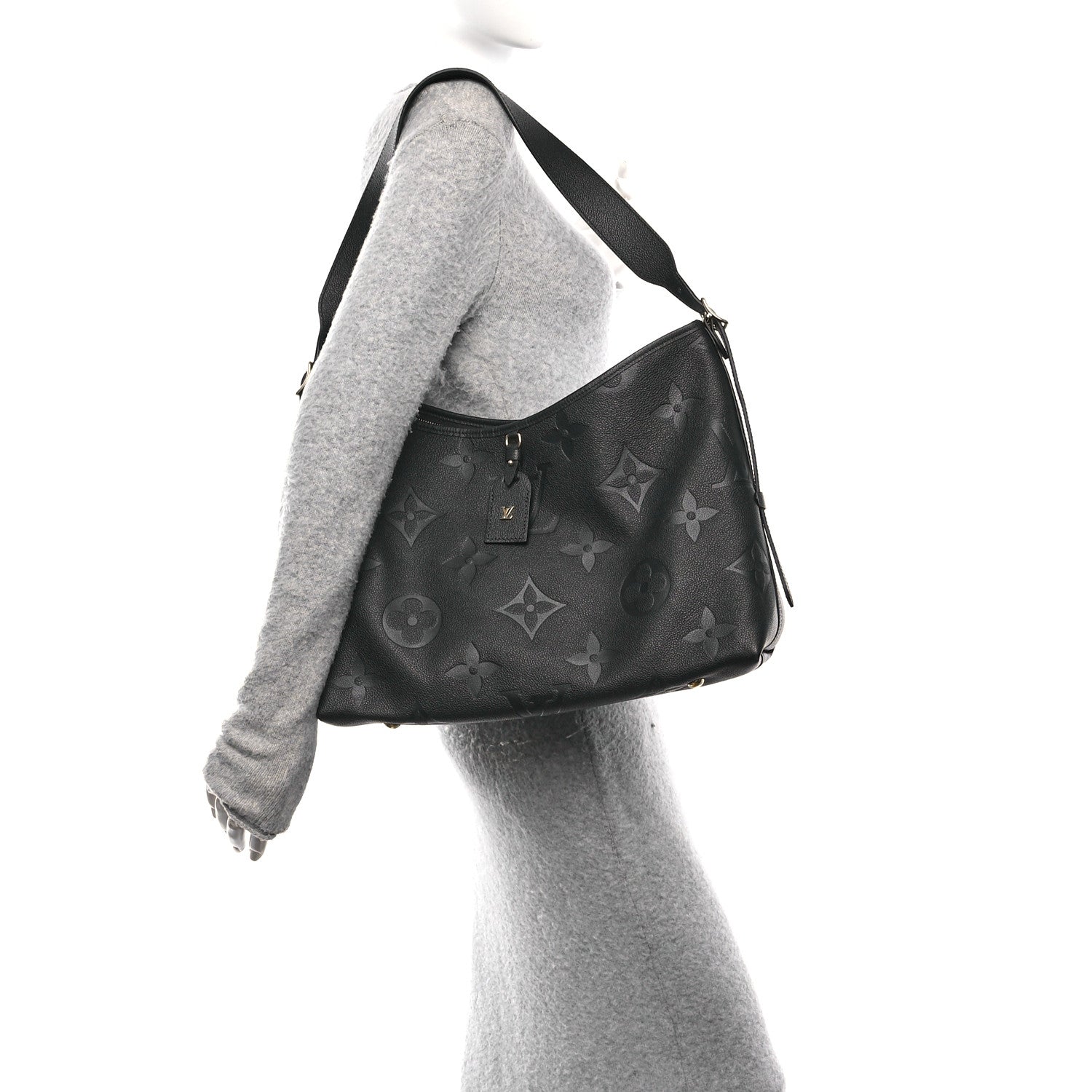 Louis Vuitton Empreinte Monogram Giant CarryAll MM Black 3 of 10