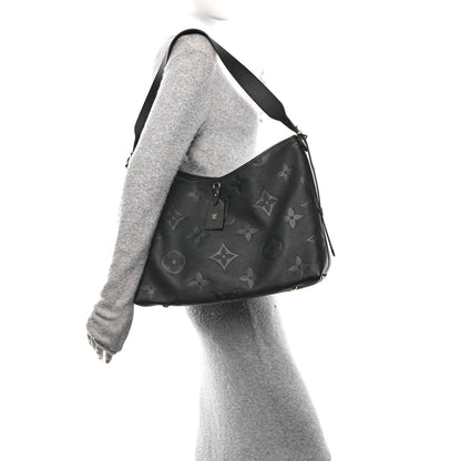 Louis Vuitton Empreinte Monogram Giant CarryAll MM Black 3 of 10