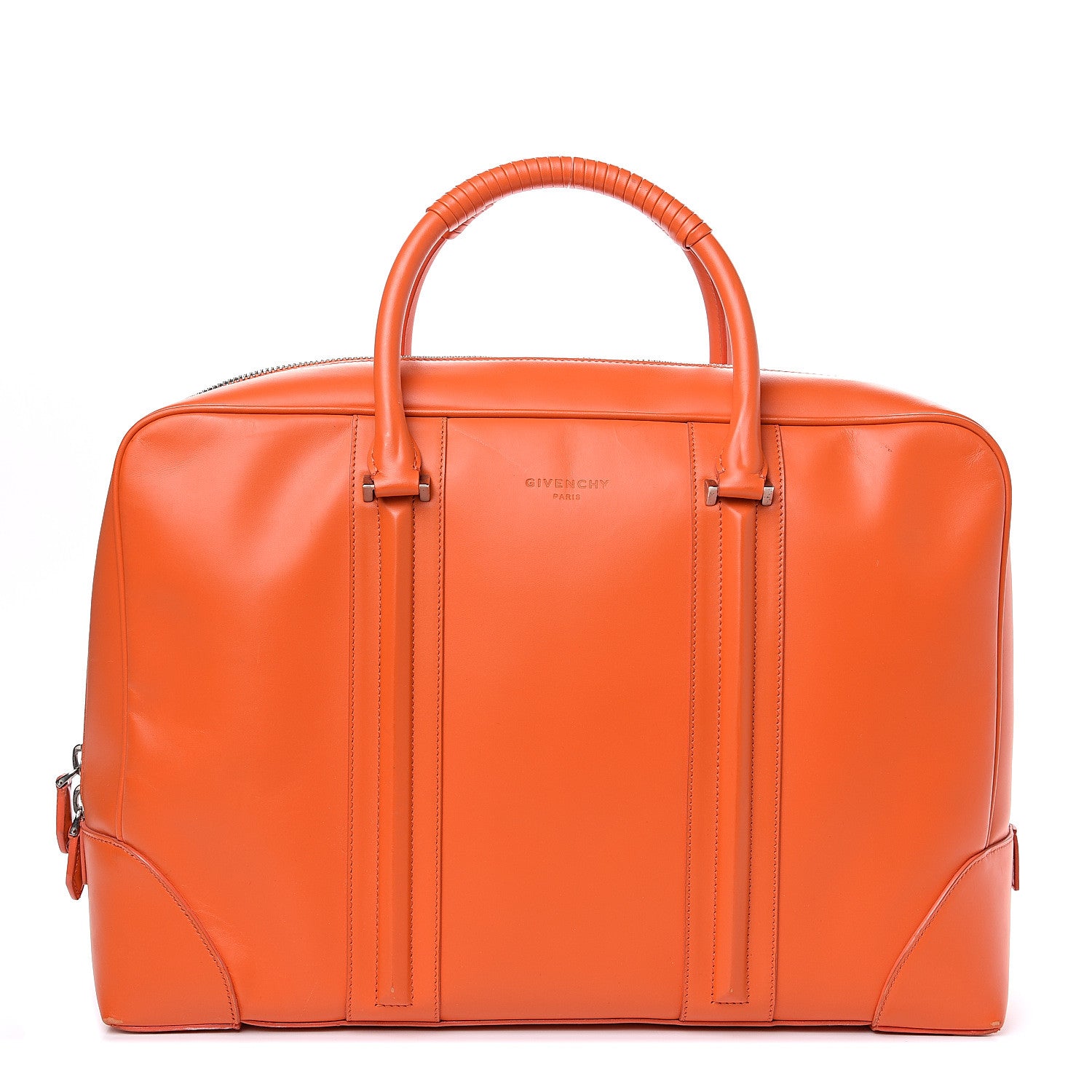 Givenchy Smooth Calfskin L.C. Briefcase Orange 1 of 13