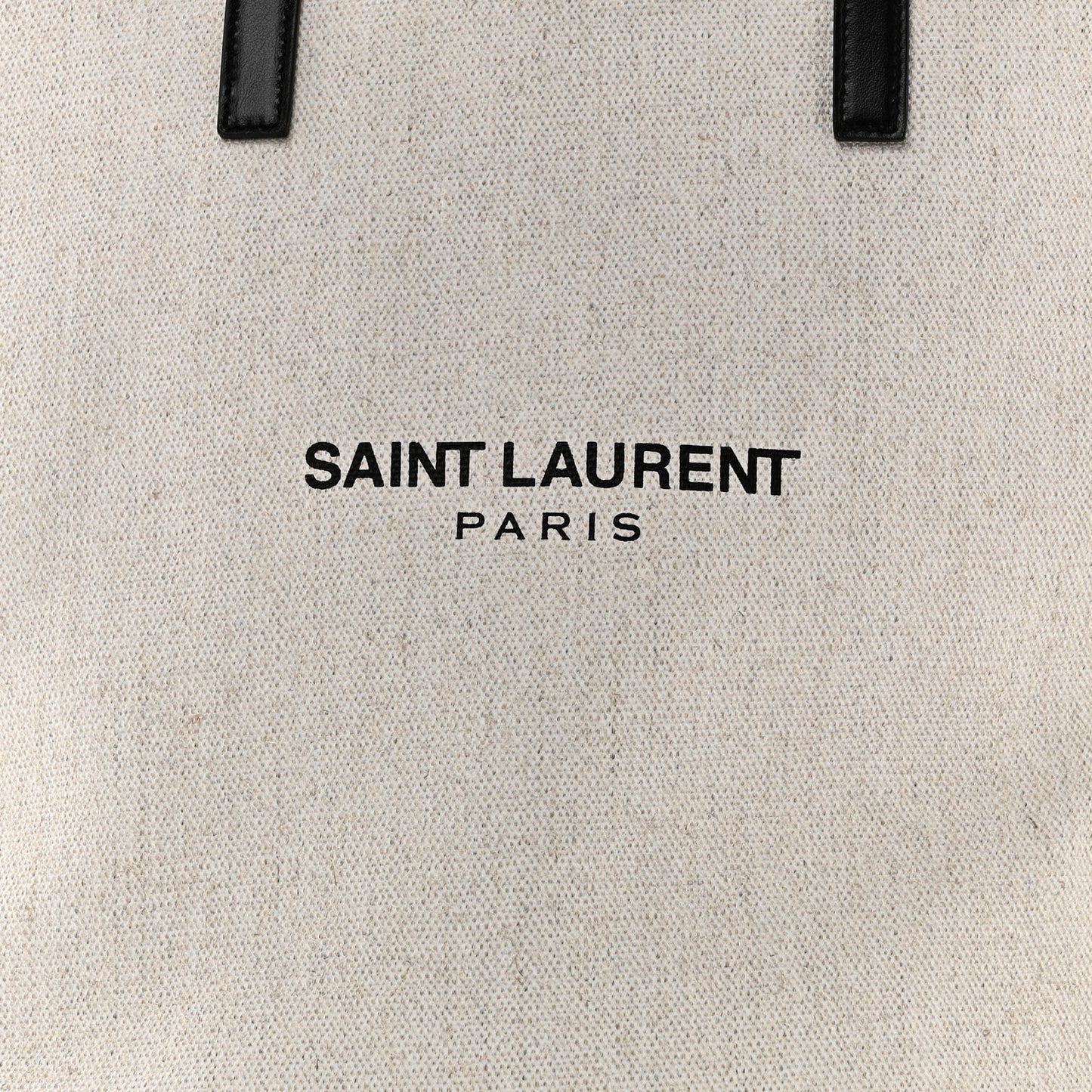 Canvas Calfskin Teddy Drawstring Shopping Tote White Black