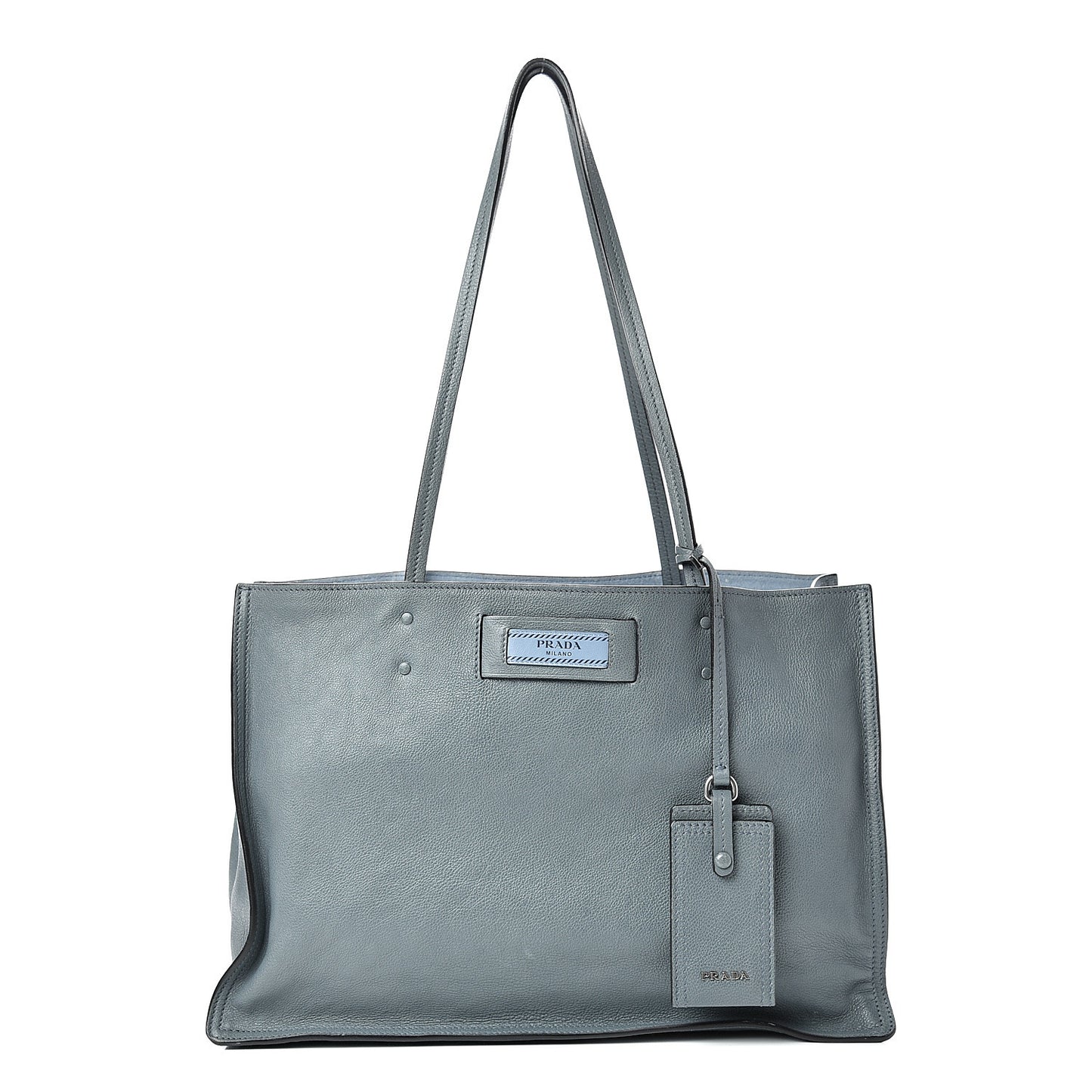 Glace Calf Etiquette Tote Grey