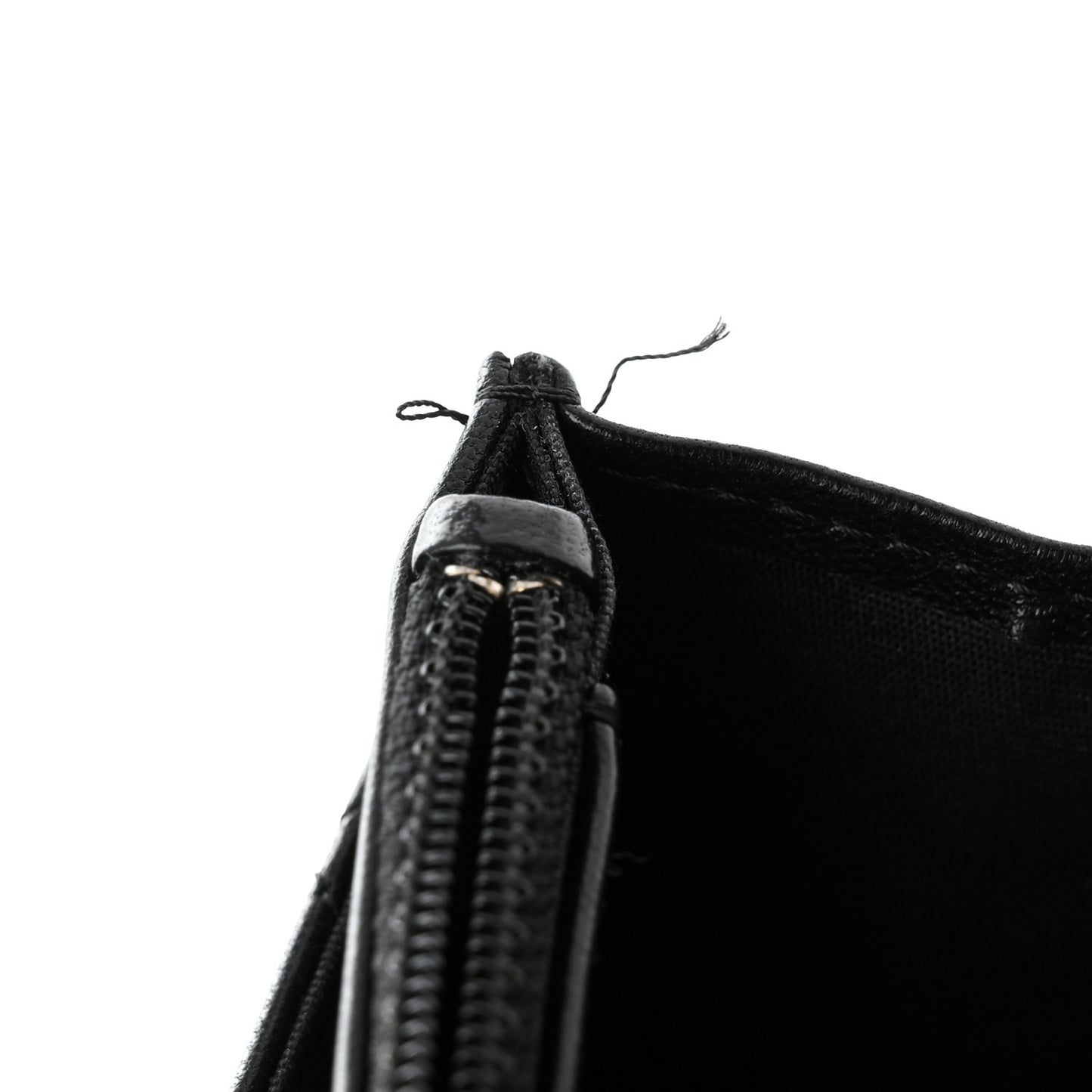 Lambskin Quilted Trendy CC Wallet On Chain WOC Black