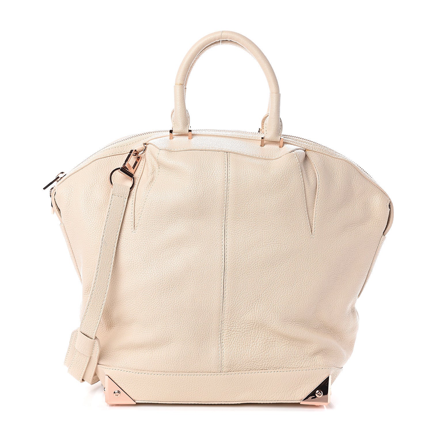 Alexander Wang Pebbled Calfskin Large Emile Eggshell 1 of 8