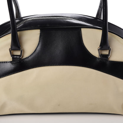 Prada Tessuto Nylon Vitello Small Bowling Bag Black 10 of 19