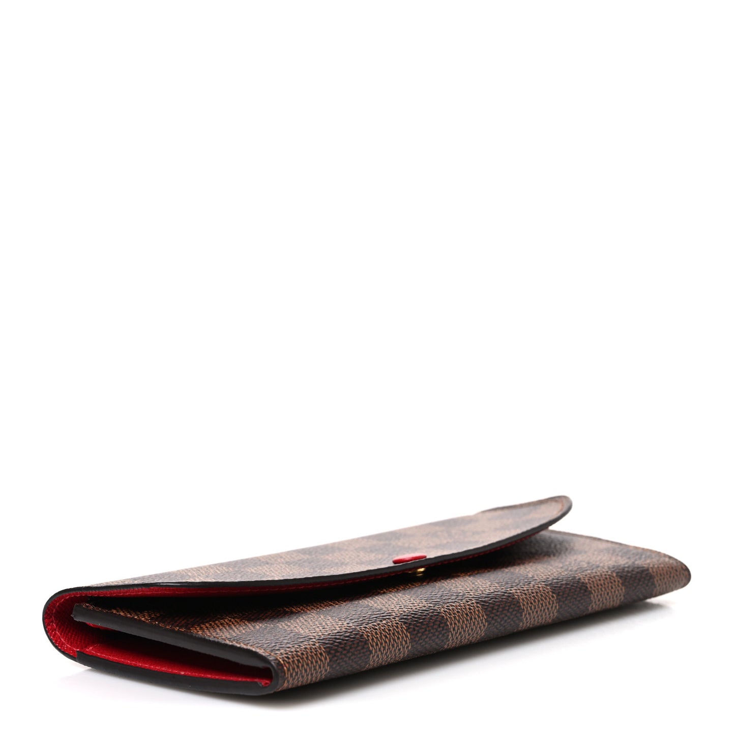 Damier Ebene Emilie Wallet Red