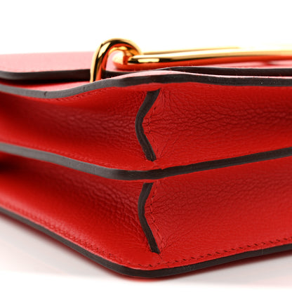 Hermes Evercolor Mini Sac Roulis Rouge Tomate 9 of 10