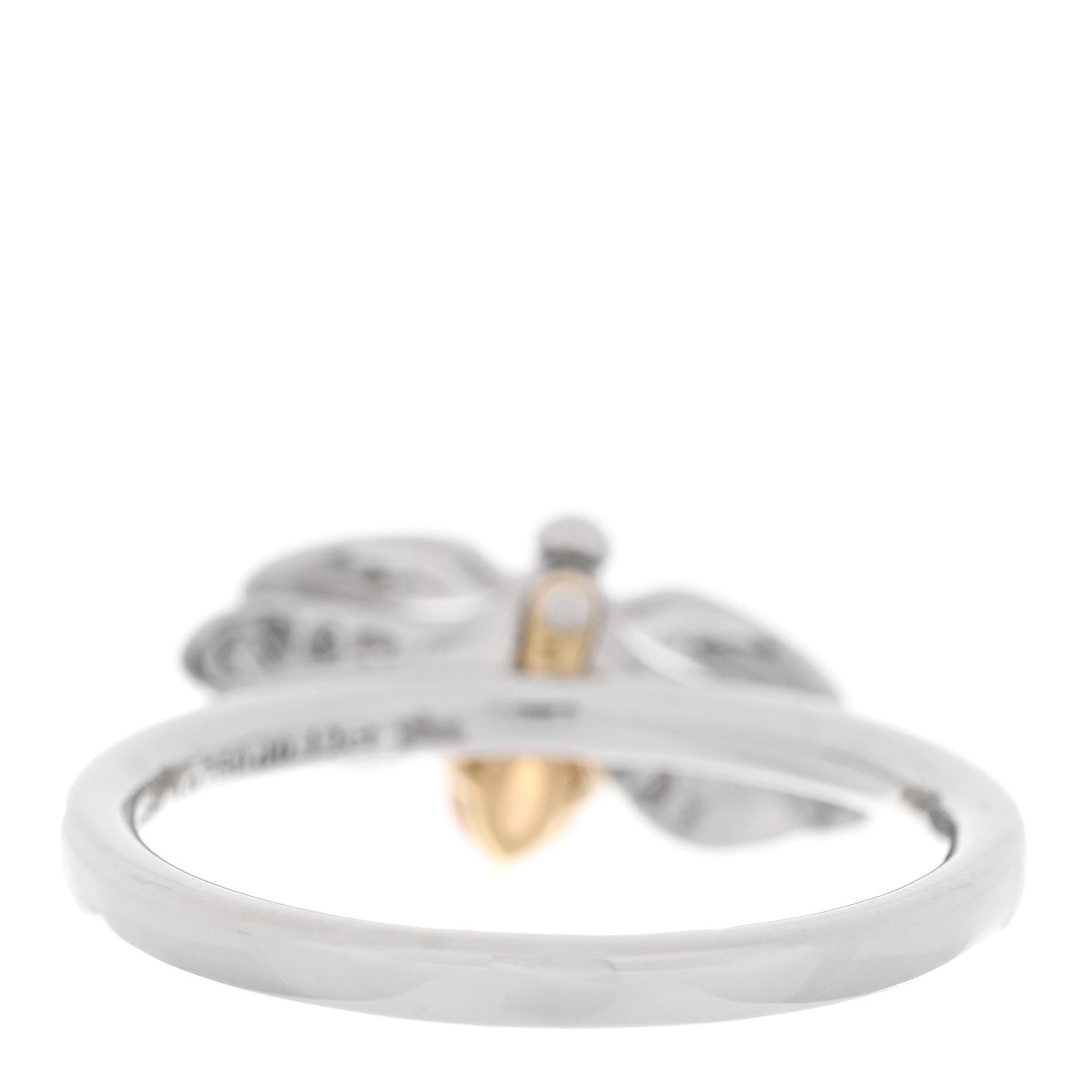 Tiffany Platinum Diamond Spessartine Paper Flowers Firefly Ring 49 5 4 of 6