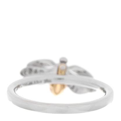 Tiffany Platinum Diamond Spessartine Paper Flowers Firefly Ring 49 5 4 of 6