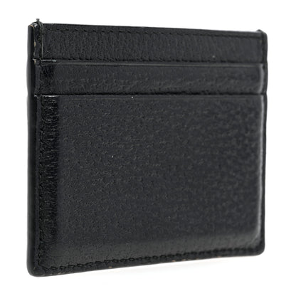 Gucci Pebbled Calfskin Animalier Card Holder Black 3 of 6