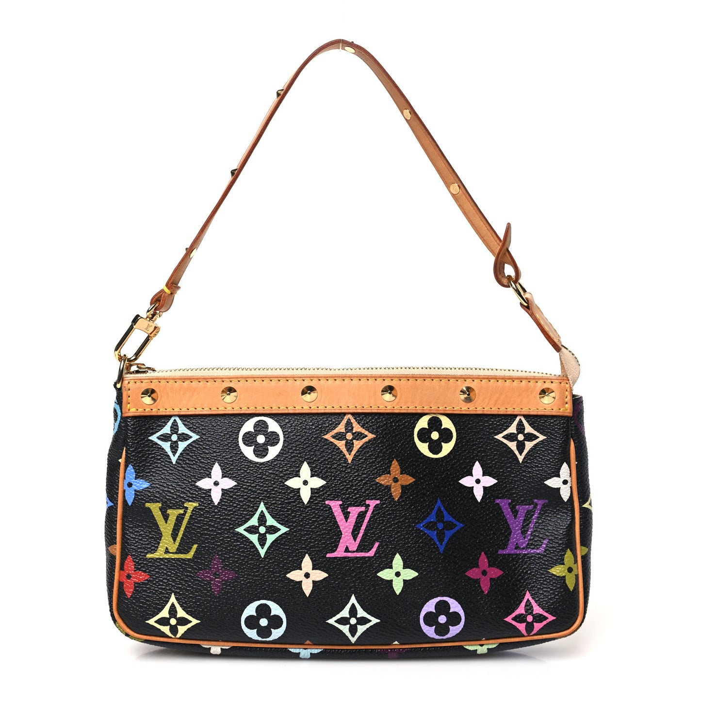 Monogram Multicolor Pochette Accessories Black
