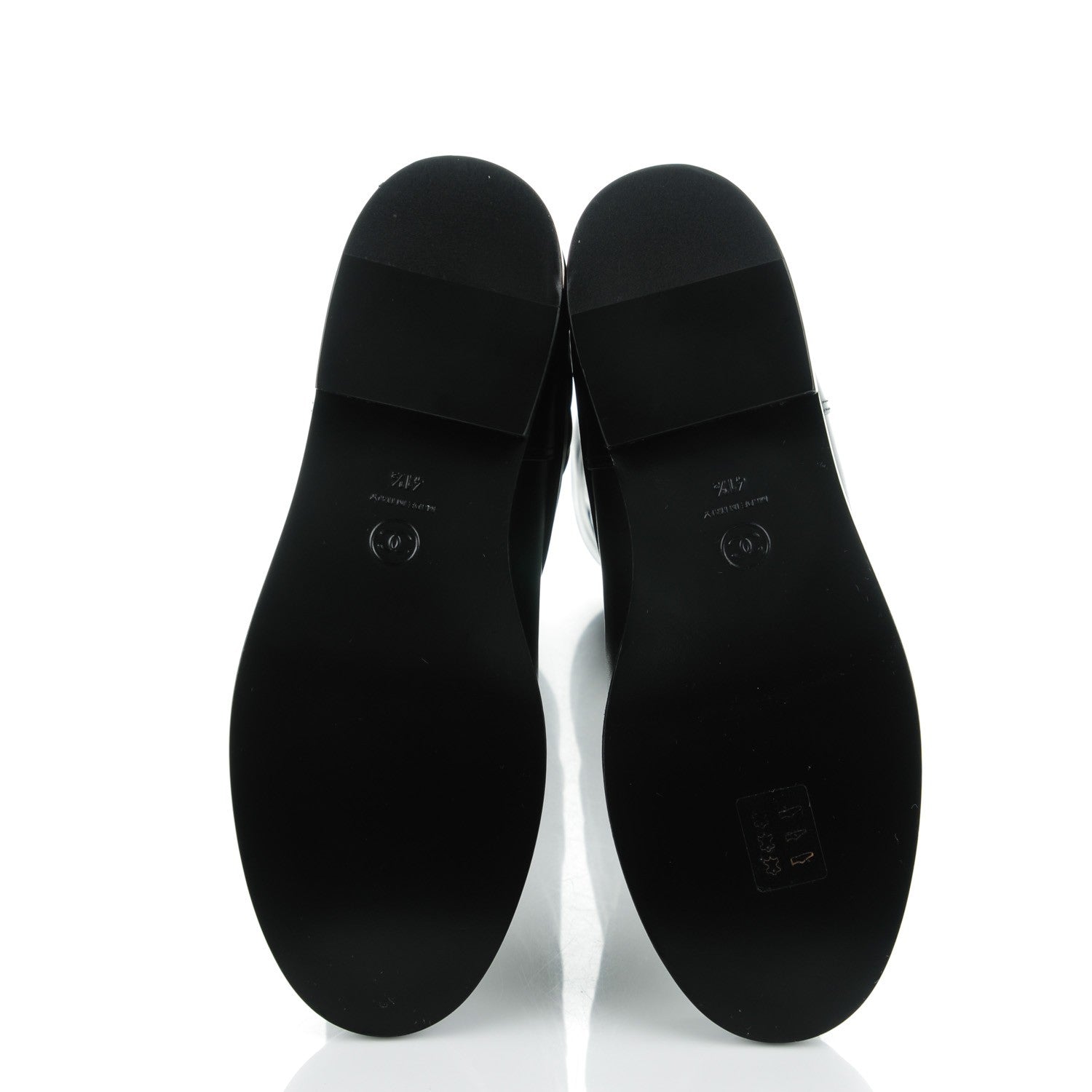 Chanel Calfskin Camellia High Boots 41.5 Black 5 of 9