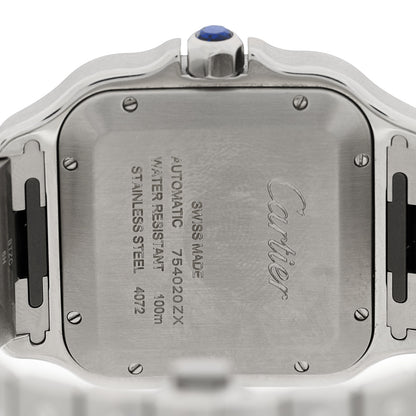 Cartier Stainless Steel 39.8mm Santos De Cartier Automatic Watch Blue 4 of 5