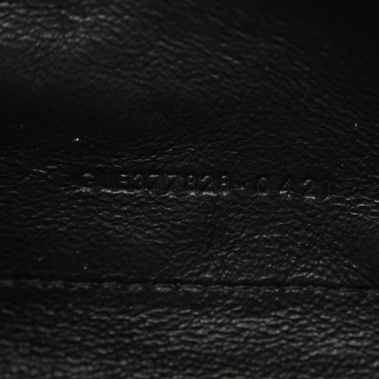 Saint Laurent Grain De Poudre Matelasse Chevron Monogram Chain Wallet Black 6 of 10