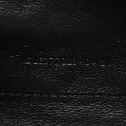 Saint Laurent Grain De Poudre Matelasse Chevron Monogram Chain Wallet Black 6 of 10