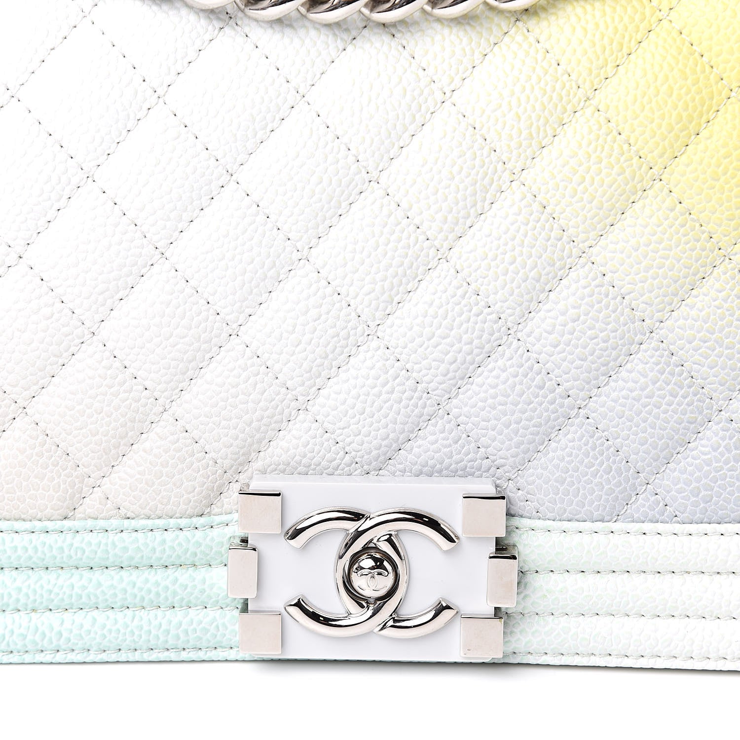 Chanel Caviar Quilted Medium Rainbow Boy Flap Multicolor 8 of 12