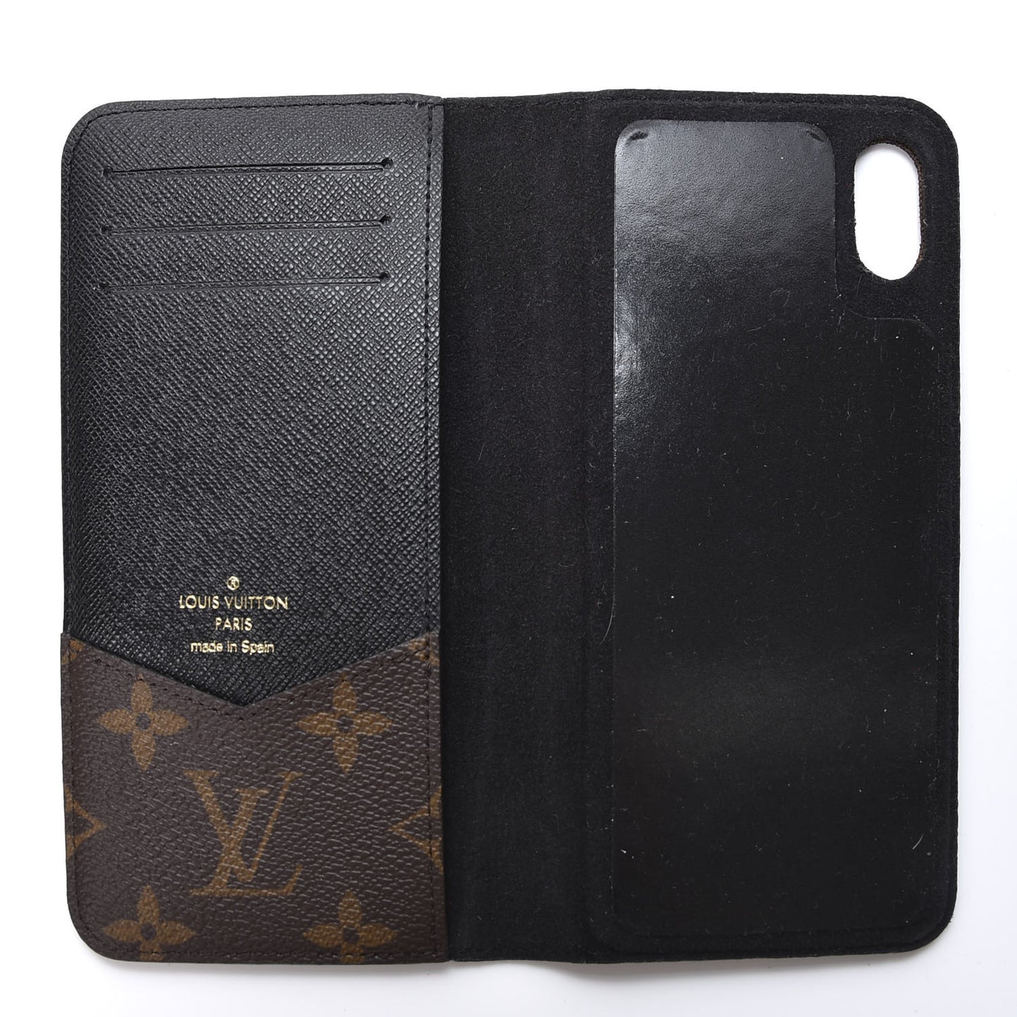 Monogram iPhone XS Max Folio Case Black