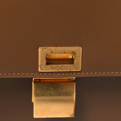 Celine Box Calfskin Medium Classic Box Flap Bag Camel 12 of 13