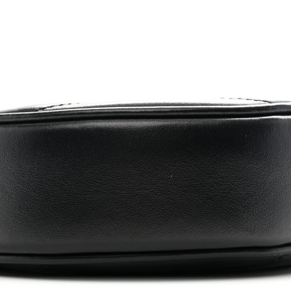 Saint Laurent Calfskin Matelasse Chevron Round Vinyle Camera Bag Black 9 of 11