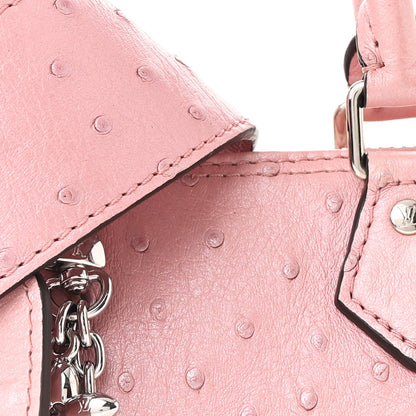 Louis Vuitton Ostrich Nano Speedy Bandouliere Pink 7 of 11