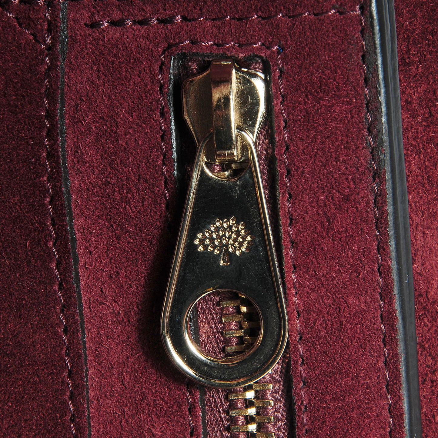 Shrunken Calfskin Small Bayswater Oxblood