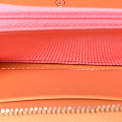 Chanel Caviar Flashy CC Zip Card Holder Wallet Orange 5 of 8