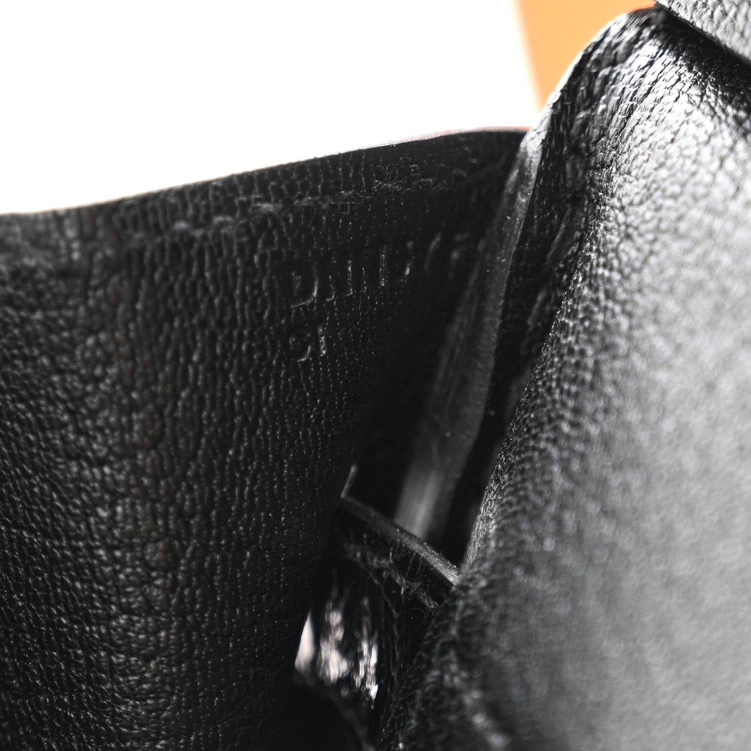 Hermes Togo Shiny Niloticus Crocodile Birkin Touch 30 Black 6 of 10